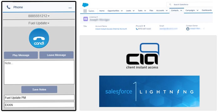 Client Instant Access announces the new Salesforce Lightning Experience CANDI Sidebar